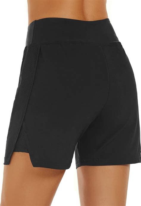 Tournesol Womens Swim Shorts High Waisted Swimsuit Bottoms Bathing