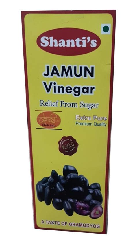 Shanti S Jamun Vinegar Khadi India Bottles Packaging Size 500 Ml