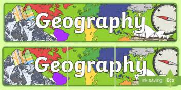 Geography Display Banner Teacher Made Geography Display Banner Teacher