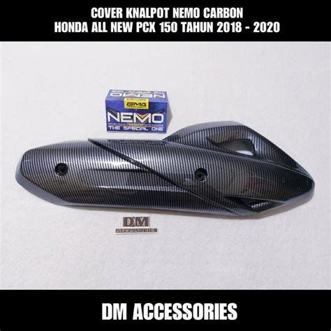 Jual COVER KNALPOT NEMO CARBON ALL NEW PCX 150 TAHUN 2018 2020 Di