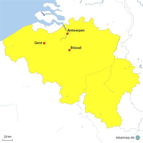 Stepmap Belgien St Dte Landkarte F R Belgien