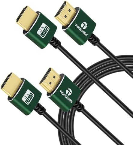 Thsucords Thin Hdmi To Hdmi Cable M Pack Ultra Slim Flexible Hdmi