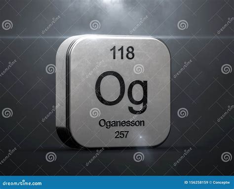 Oganesson Element from the Periodic Table Stock Illustration ...