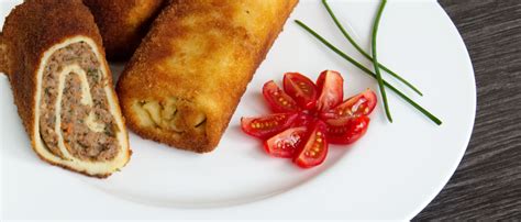 Polish Croquettes With Meat - Polish Krokiety With Meat - Step By Step Recipe