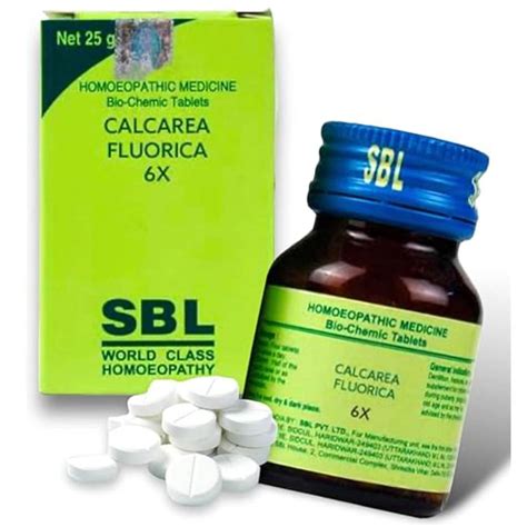 Buy SBL Calcarea Fluorica Biochemic 6X Tablets 25 Gm 19 Minutes