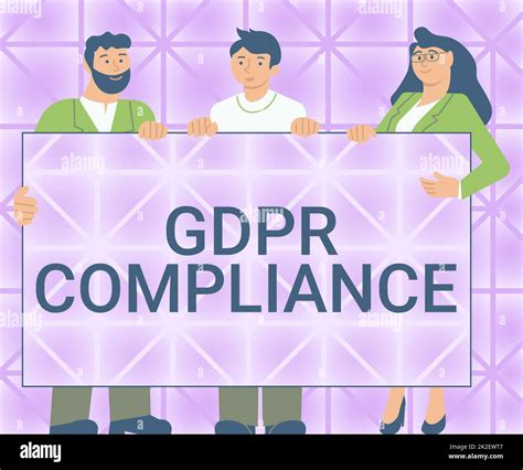 Writing Displaying Text Gdpr Compliance Business Showcase Protection