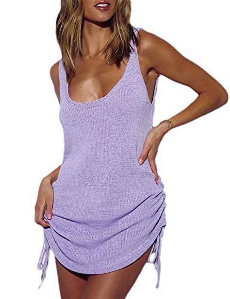 Bsubseach Women Crochet Backless Sexy Swimsuit Cover Up Knitted Beach