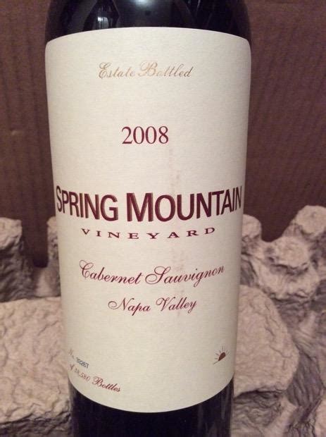 2009 Spring Mountain Vineyard Cabernet Sauvignon Reserve Usa