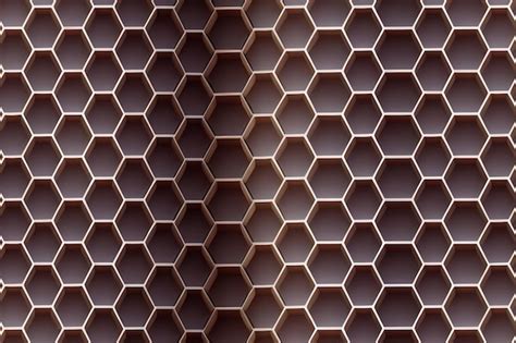 Premium Photo D Render Seamless Honeycomb Pattern