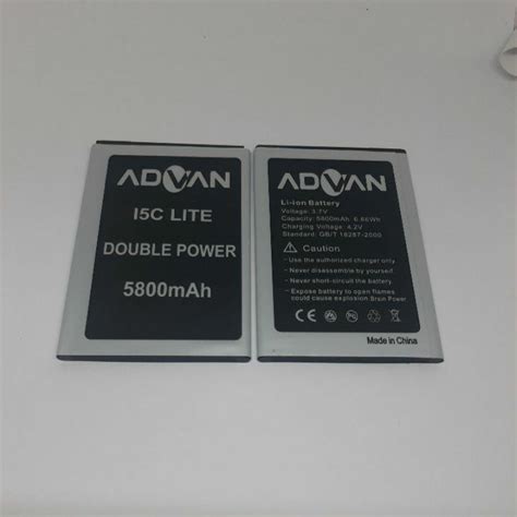 Jual Baterai Batre Advan I5c Lite Double Power 5800mah Original