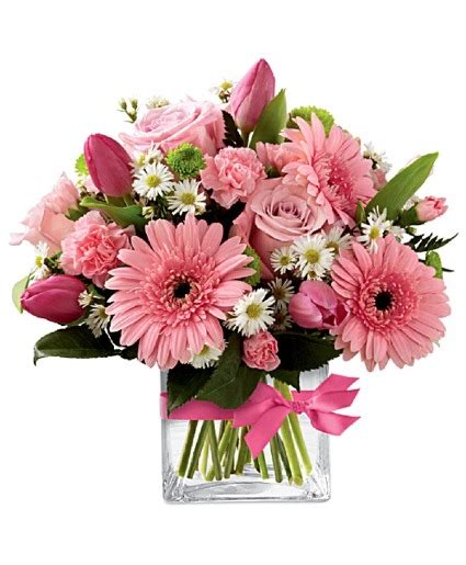 Sweet Pink Mixed Vase Arrangement In St John S NL Karen S Floral Designz