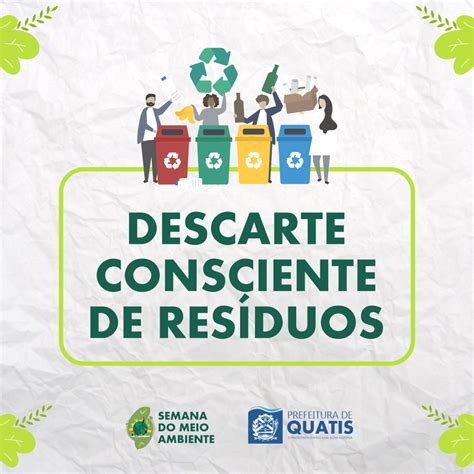 Descarte Consciente De Res Duos Semana Do Meio Ambiente Prefeitura