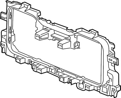 Gmc Sierra 2500 HD Radiator Support Baffle Rear Upper Lower