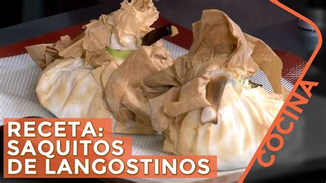 Cómo preparar saquitos de langostinos con masa filo Receta paso a