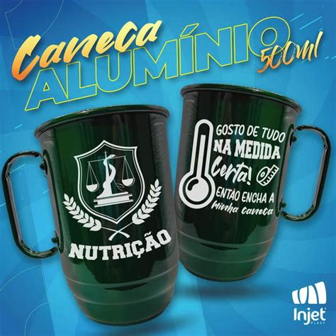 Kit Canecas De Alum Nio Ml Personalizadas Elo