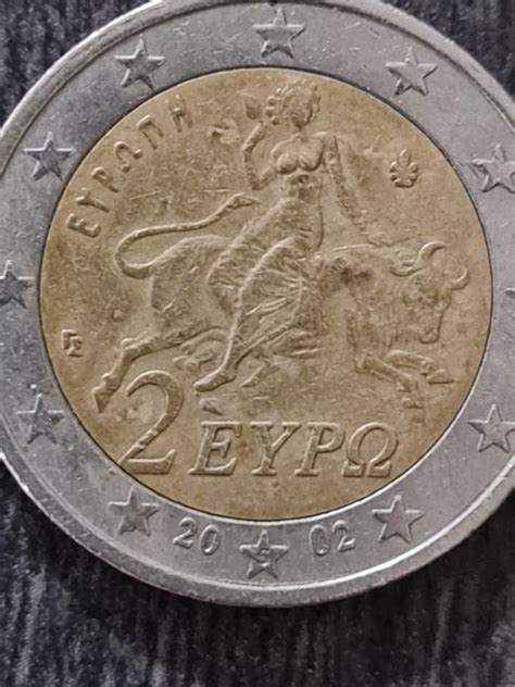 Kovanica 2 EUR SA GREŠKOM GRČKA 2002 SLOVO S