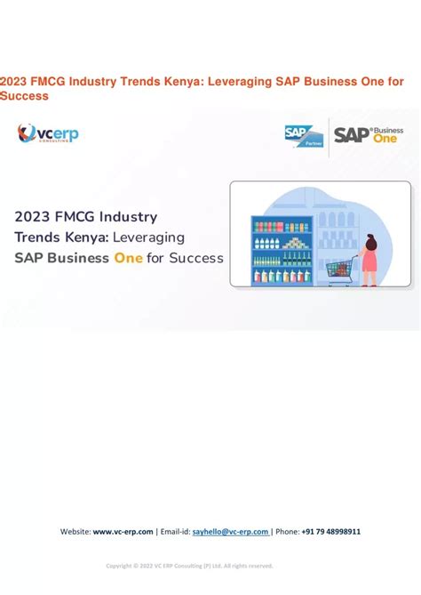 PPT 2023 FMCG Industry Trends Kenya Leveraging SAP Business One For