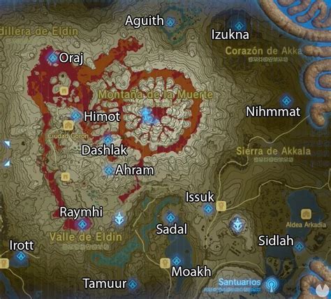 Secretario Agarrar Secretar Mapa Santuarios Zelda Breath Of The Wild