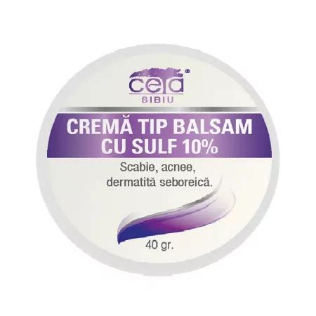 Crema Tip Balsam Cu Sulf G Ceta Bebe Tei