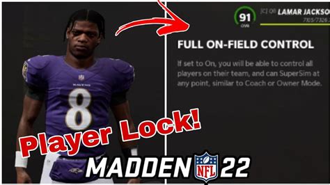 How To Control Only Your Player In Madden Franchise Mode Player