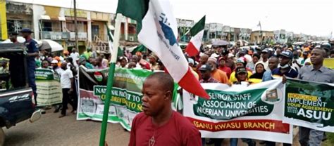 Nlc Protests In Ilorin Over Asuu Strike