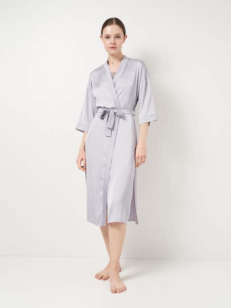 Халат женский большого размера Martelle Lingerie М 204 42 XL Серый MAR204047S Брендовая