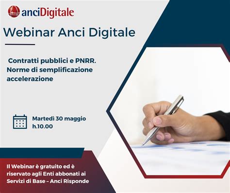 WEBINAR Contratti Pubblici E PNRR Norme Di Semplificazione