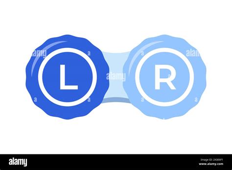 Container For Contact Lenses Vision Correction Ophthalmology Concept