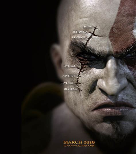 God Of War Kratos Face