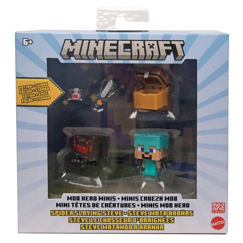 Aug229511 Minecraft Mob Head Minis Steve And Spider Cs Previews World