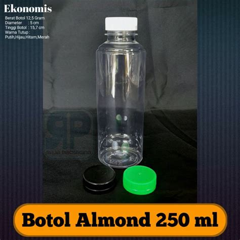 Jual Botol Plastik Almond Ml Botol Almond Shopee Indonesia