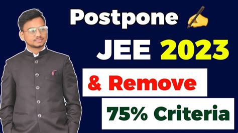 Postpone JEE Main 2023 Exam JEE Main 2023 75 Percent Criteria JEE