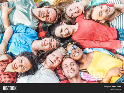 Group Diverse Friends Image And Photo Free Trial Bigstock