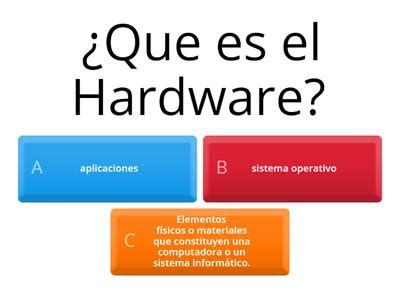 Hardware vocabulary Recursos didácticos