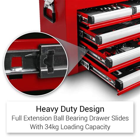 Daytona D360PS 360pce Red Mechanical Tool Box Set With 6 Drawer Tool