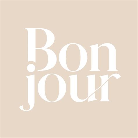 Bonjour • Logo Idée Déco Tableau Bonjour Agence