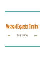 Westward Expansion Timeline Pdf Westward Expansion Timeline Hunter