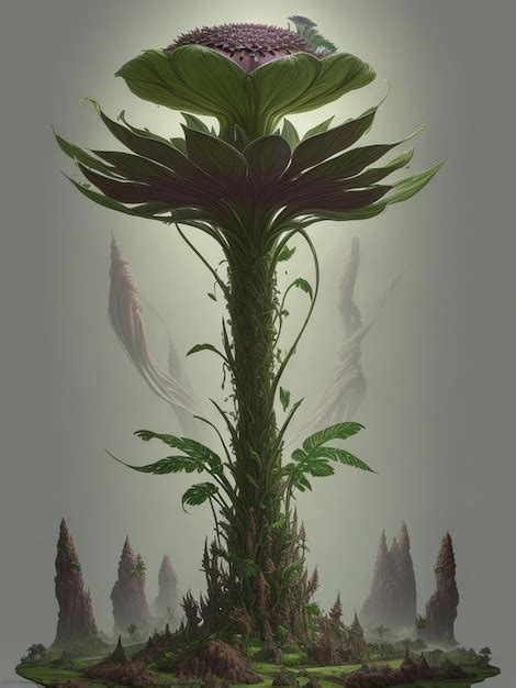 Premium AI Image | plant plants detailed jungle wallpaper