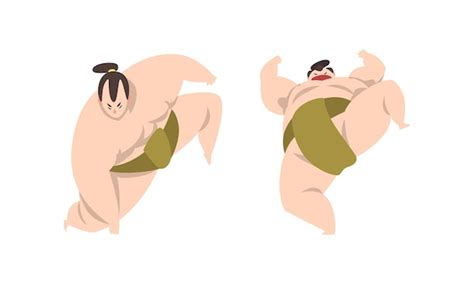 Luchador De Sumo Como Luchador De Artes Marciales Japonesas En