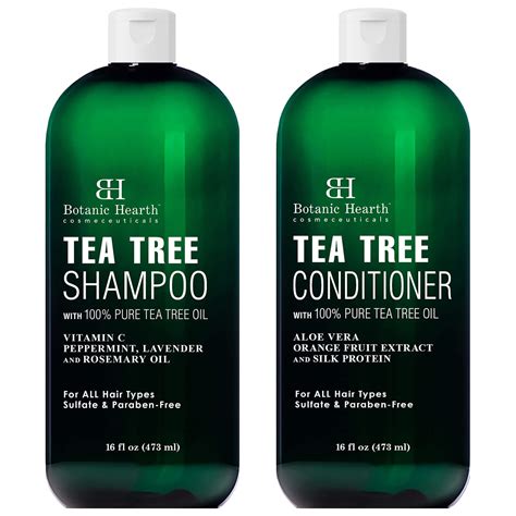 Tea Tree Oil Special Shampoo And Conditioner Set Botanic Hearth