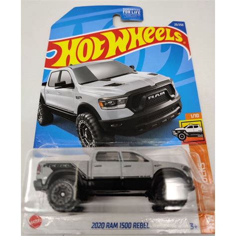Hot Wheels 2020 RAM 1500 Rebel Silver 28B Shopee Philippines