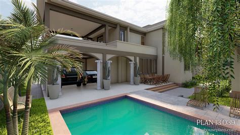 Modern Mansion House Plan | Afrohouseplans.com