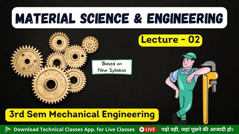 Material Science Engineering Lecture 02 3rd Sem Mechanical