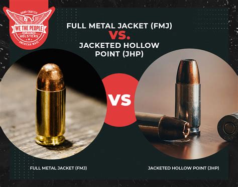 Full Metal Jacket (FMJ) Vs. Jacketed Hollow Point (JHP)