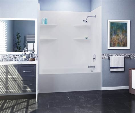 WE260S 60 X 34 Acrylic Alcove Left Hand Drain One Piece Tub Shower In