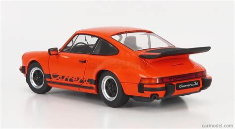 SOLIDO 1802609 Echelle 1 18 PORSCHE 911 3 2 CARRERA COUPE 1984 ORANGE