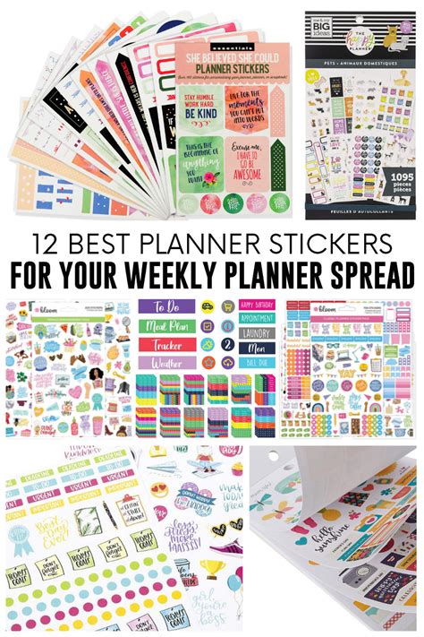 12 Best Planner Stickers for Your Weekly Planner Spread - Living La Vida Holoka