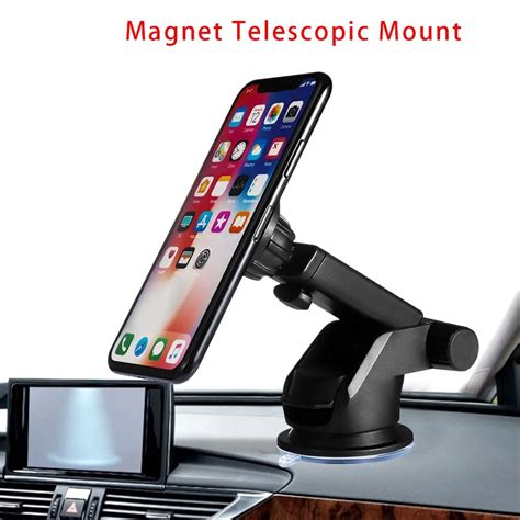 1 Pcs Black Magnet Mount Car Windshield Dashboard Holder Phone GPS