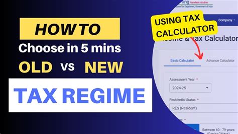 New Tax Regime Vs Old Tax Regime 2024 Calculate Income Tax Under Both Regimes With Tax