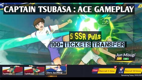 Captain Tsubasa Ace Gameplay Glory Jun Misugi Banner Ticket